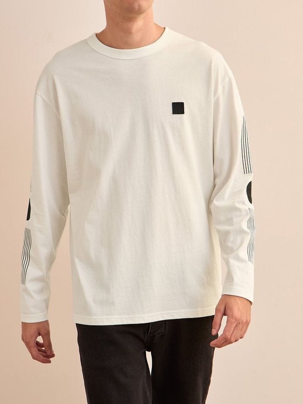 Neuw Harry Rosen White Long-Sleeve Graphic Tee